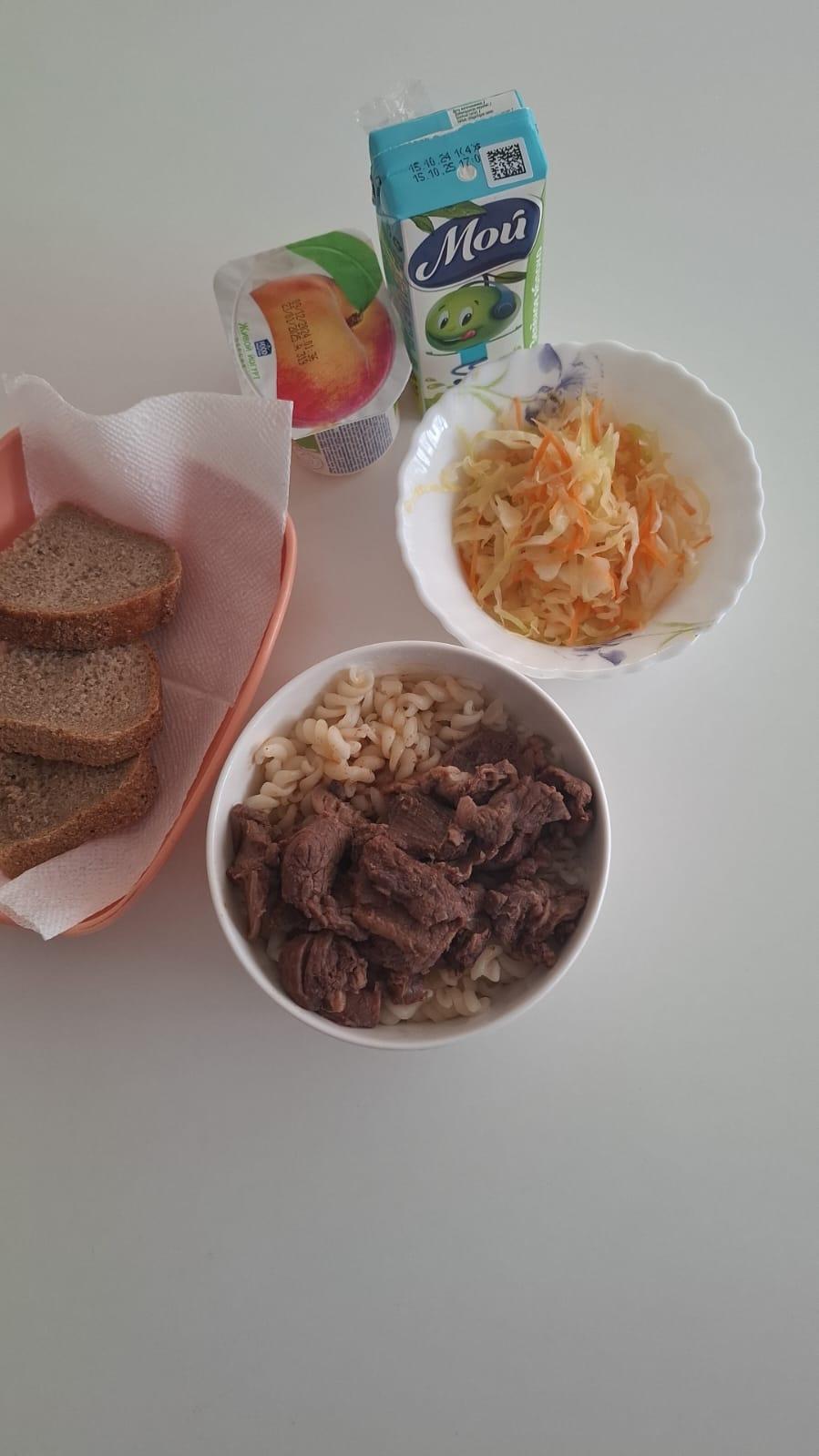 Меню зима-весна 4 неделя 1 день/Мектеп асханасының мәзірі қыс-көктем 4 апта, 1 күн